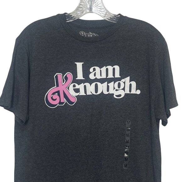 Barbie The Movie "I Am Kenough" Graphic Tshirt Mens Medium Gray New - Picture 4 of 11